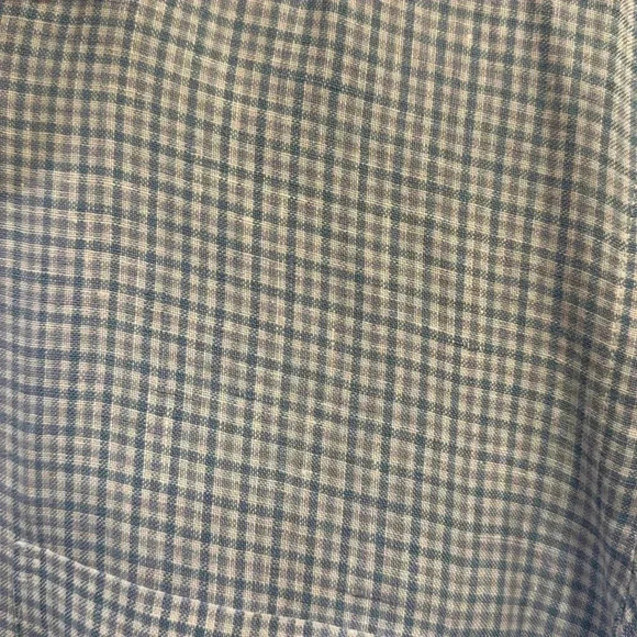 J Crew Men’s Plaid Linen Button Down Shirt - Small - Picture 3 of 7